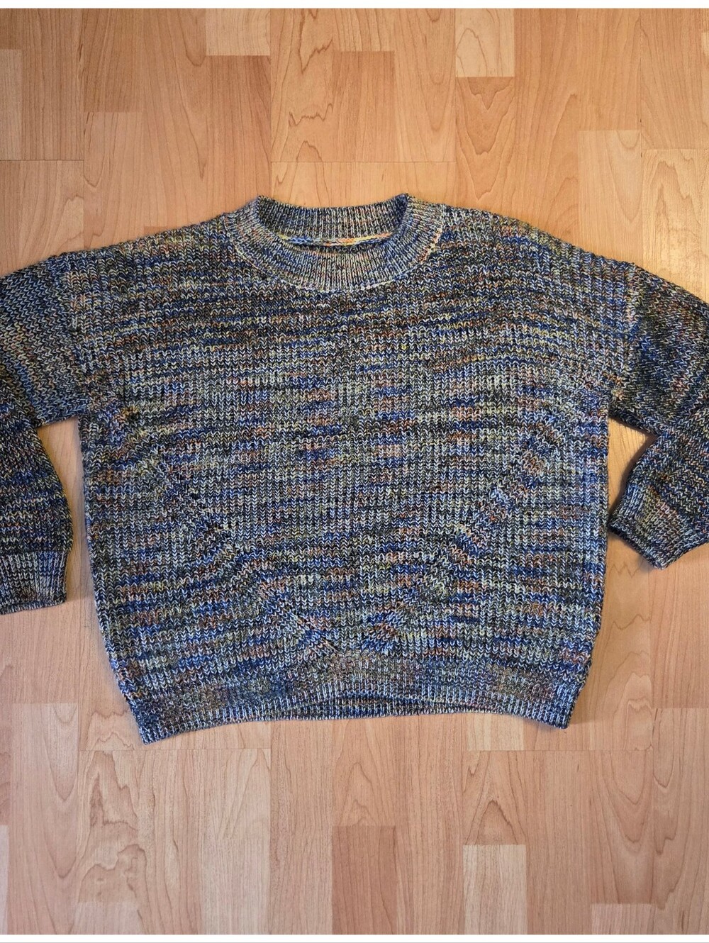 Speckled cropped sweater